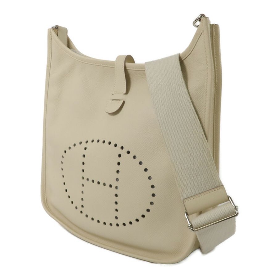 HERMES Epsom皮革Evelyne PM肩背袋Craie-1