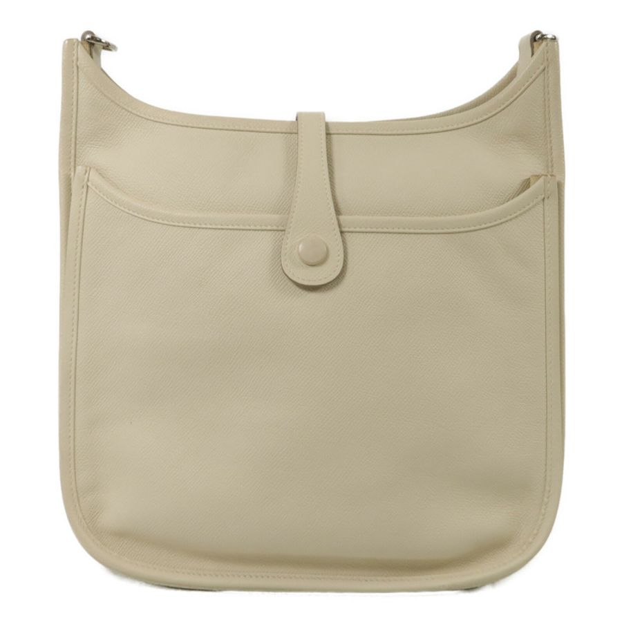 HERMES Epsom皮革Evelyne PM肩背袋Craie-2