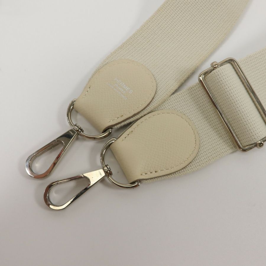 HERMES Epsom皮革Evelyne PM肩背袋Craie-7