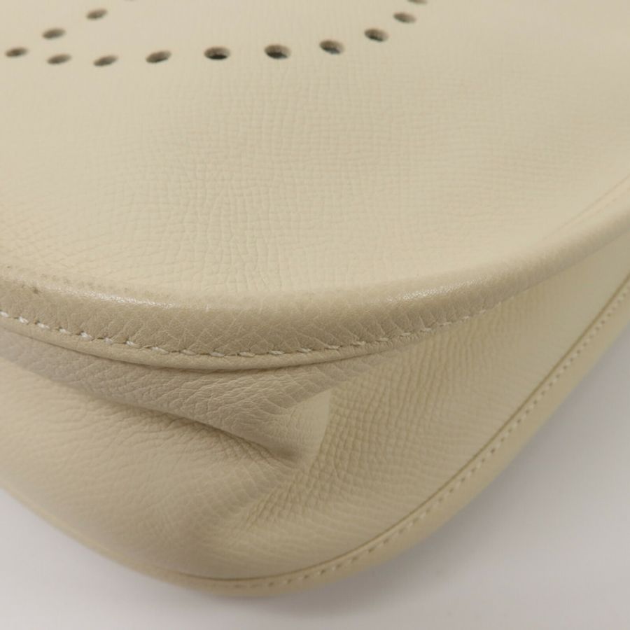 HERMES Epsom皮革Evelyne PM肩背袋Craie-11