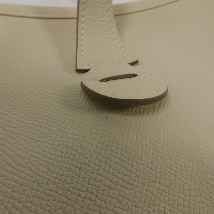 HERMES Epsom皮革Evelyne PM肩背袋Craie-15