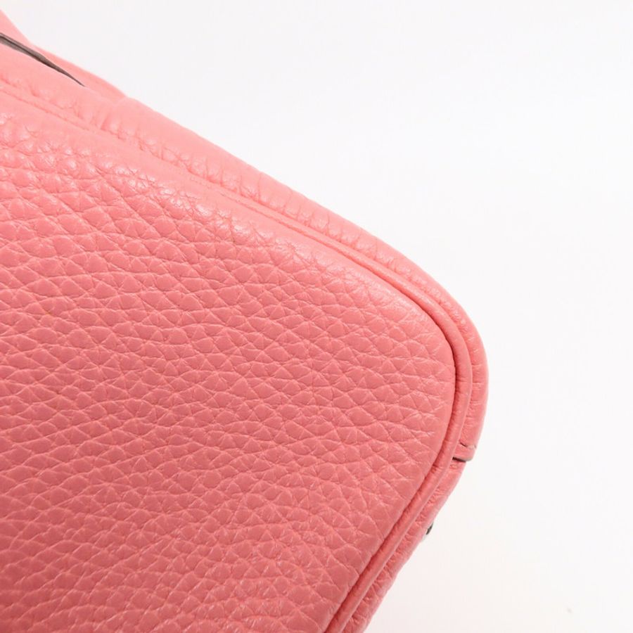 HERMES Clemence皮革Mini Lindy手挽肩背兩用袋-17