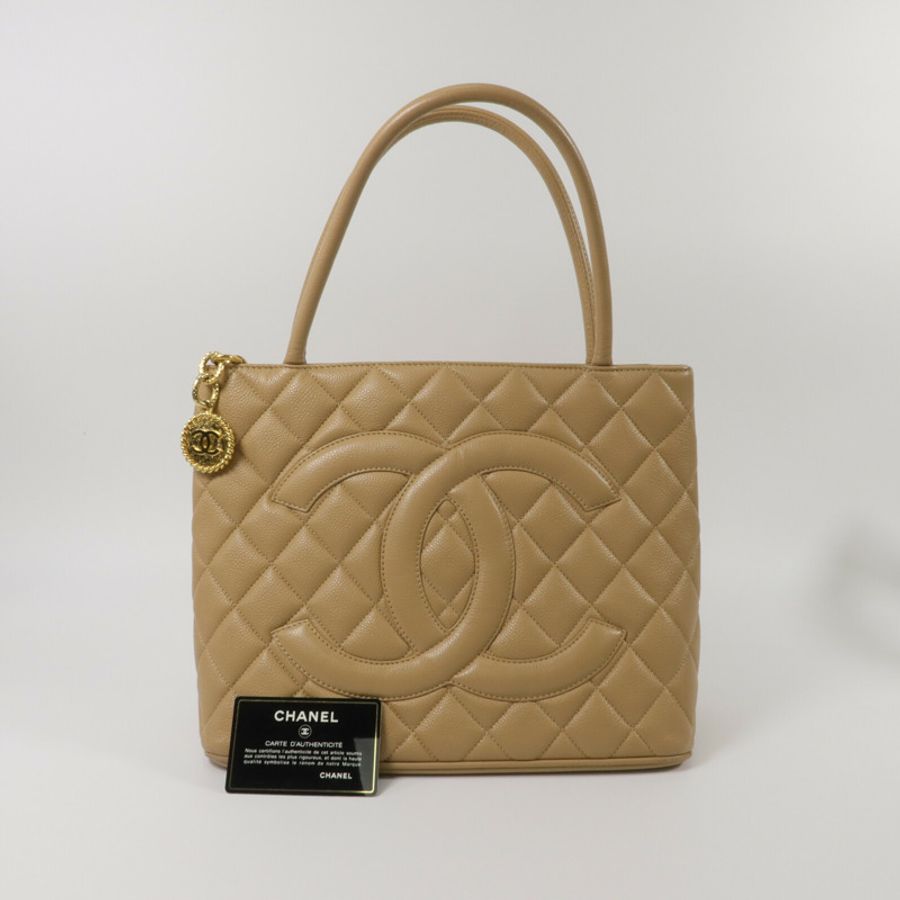 CHANEL 牛皮皮革Vintage Tote Bag手挽袋-10