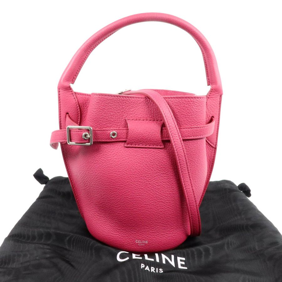 CELINE 牛皮皮革Big Bag Bucket手挽肩背兩用袋-9