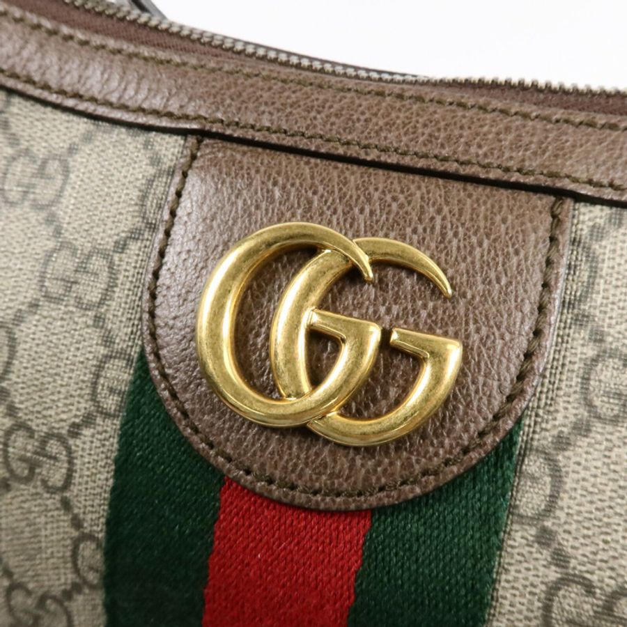GUCCI 塗層帆布Ophidia GG肩背袋-7