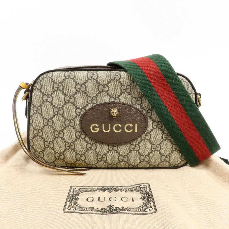 GUCCI 塗層帆布Neo Vintage GG Supreme肩背袋-8