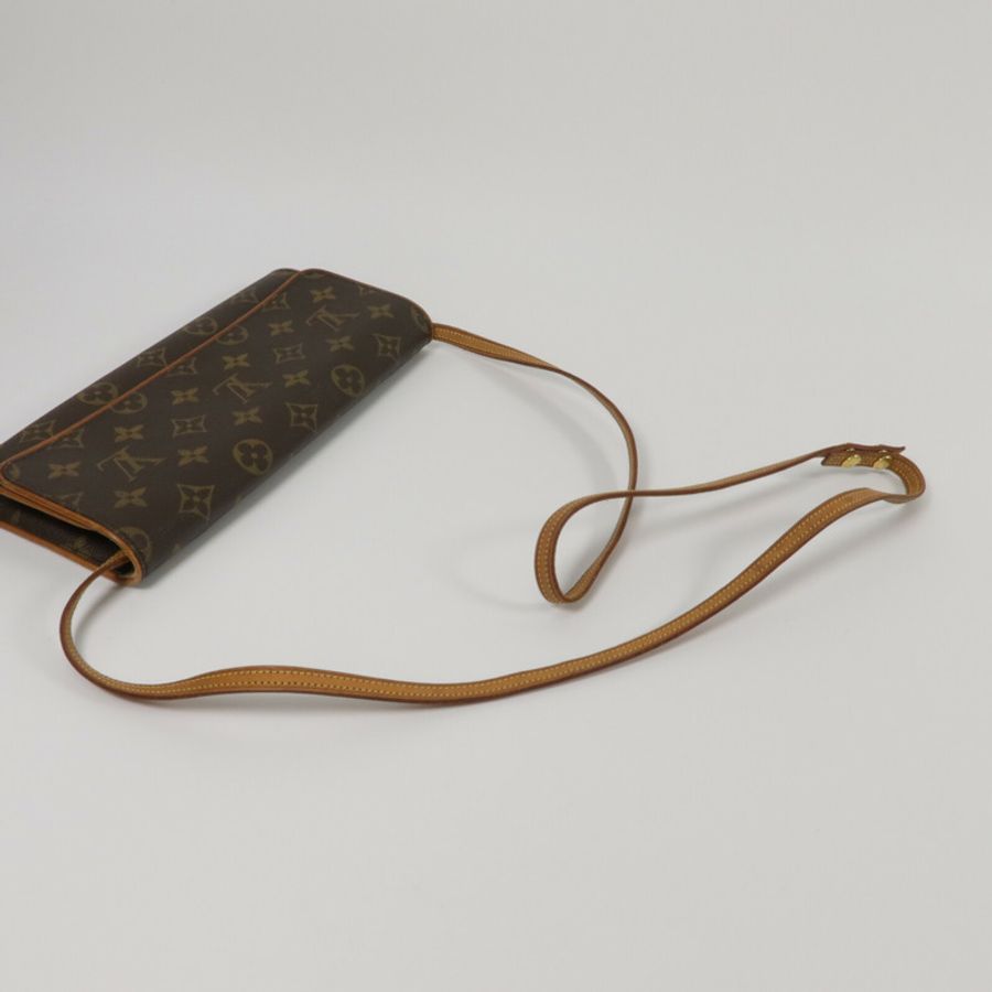 LOUIS VUITTON Monogram Pochette Twin GM肩背袋-7