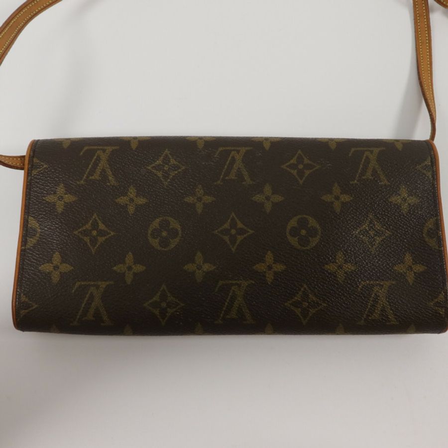 LOUIS VUITTON Monogram Pochette Twin GM肩背袋-12