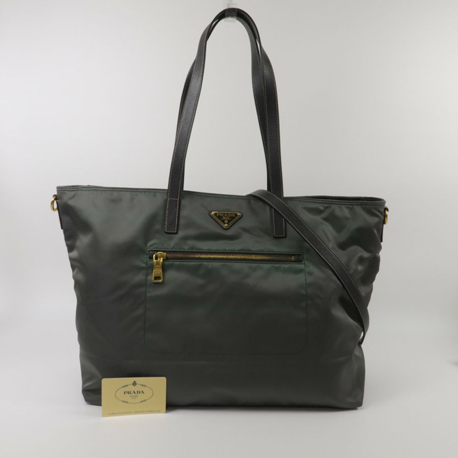 PRADA 尼龍Tote Bag手挽肩背兩用袋-10