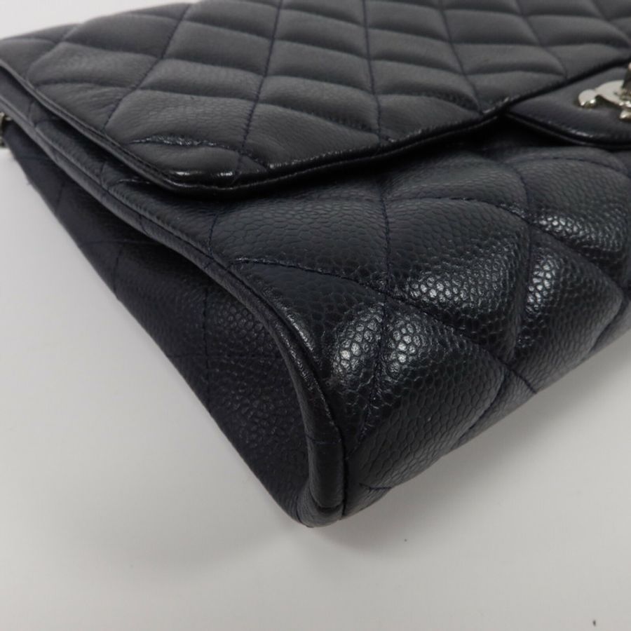 CHANEL 牛皮皮革Chain Shoulder鏈帶肩背袋-11