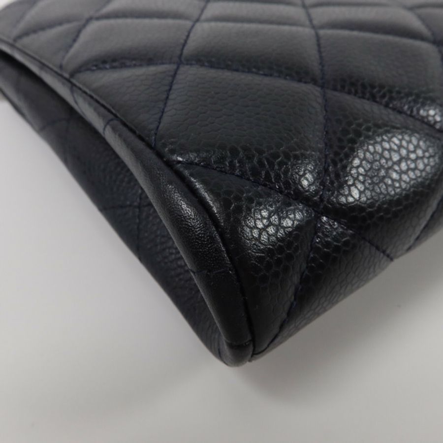 CHANEL 牛皮皮革Chain Shoulder鏈帶肩背袋-13