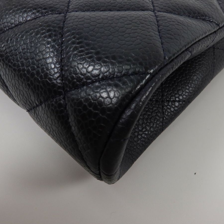 CHANEL 牛皮皮革Chain Shoulder鏈帶肩背袋-14