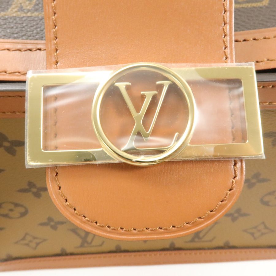 LOUIS VUITTON Monogram Reverse Dauphine MM肩背袋-6