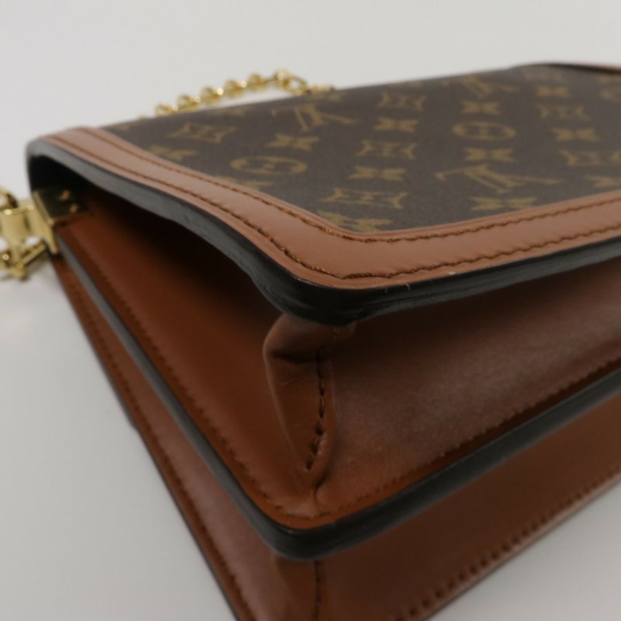 LOUIS VUITTON Monogram Reverse Dauphine MM肩背袋-12