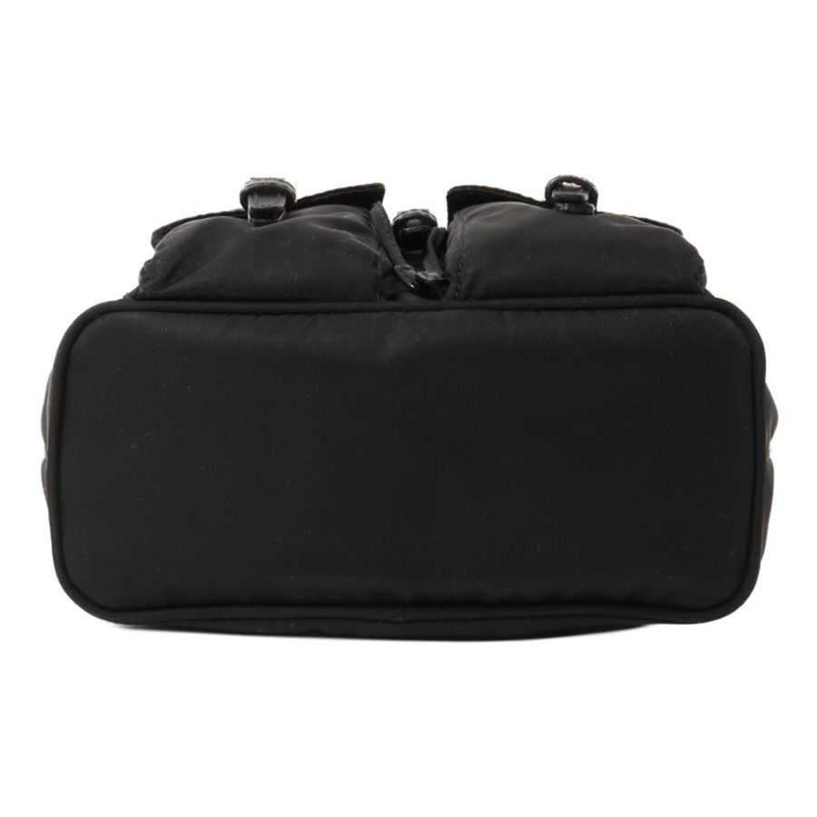 PRADA 尼龍Mini Backpack Chain Shoulder鏈帶手挽肩背兩用袋-3