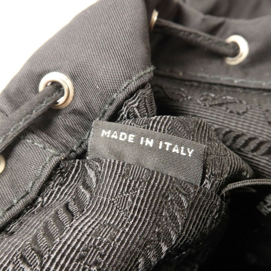 PRADA 尼龍Mini Backpack Chain Shoulder鏈帶手挽肩背兩用袋-6