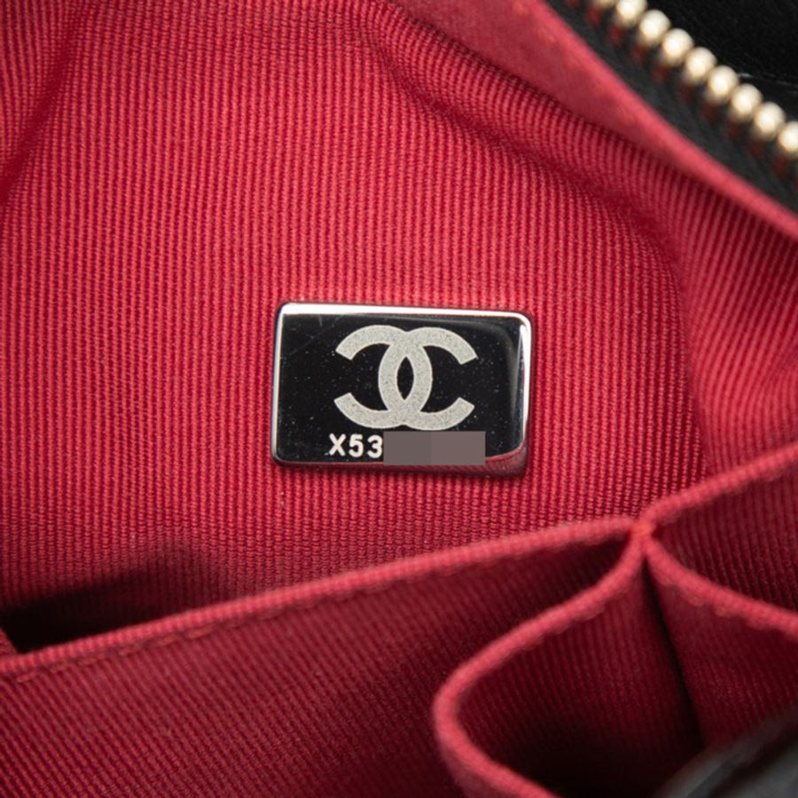 Chanel Coco Mark Gabrielle de Matelassé 鏈條單肩包,黑色皮革,女士 CHANEL-5