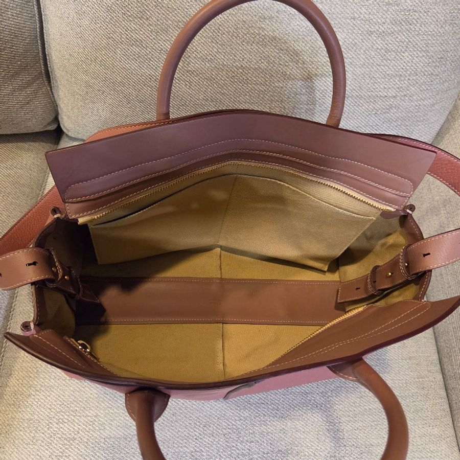 【絕版品】Chloe Cate 2way 手提側背兩用托特包 達靈頓粉-10