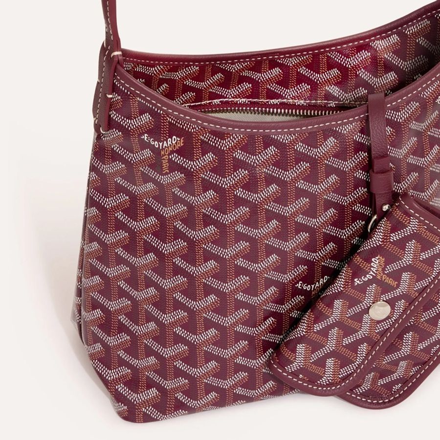 Goyard mini hobo Burgundy 酒紅色-2