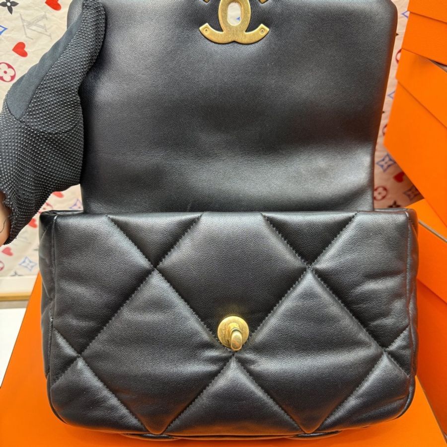 香奈兒/Chanel 單肩斜挎包 小號 羊皮 24.5×9×17 芯片款-3