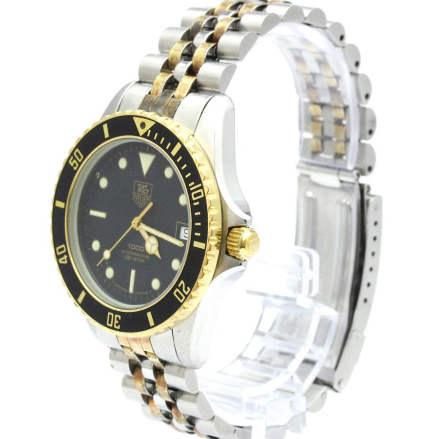 TAG HEUER 豪雅 1000 專業鍍金精鋼腕錶 980.020B-1