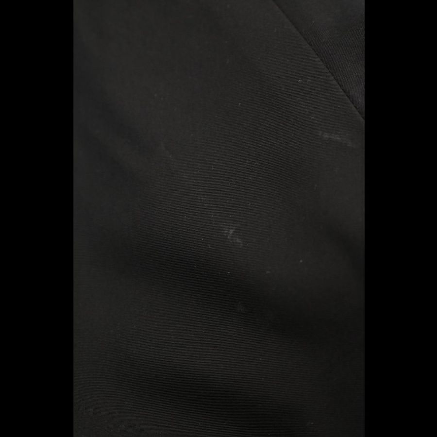 Chanel 黑色真丝拉链两口袋毛领棉服上衣外套-16