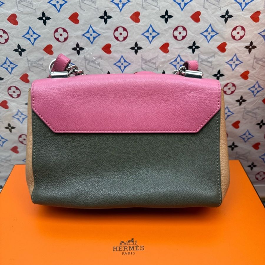 LV /路易威登Lockme bb拼色手提单肩斜挎包小号, 尺寸25*16-2