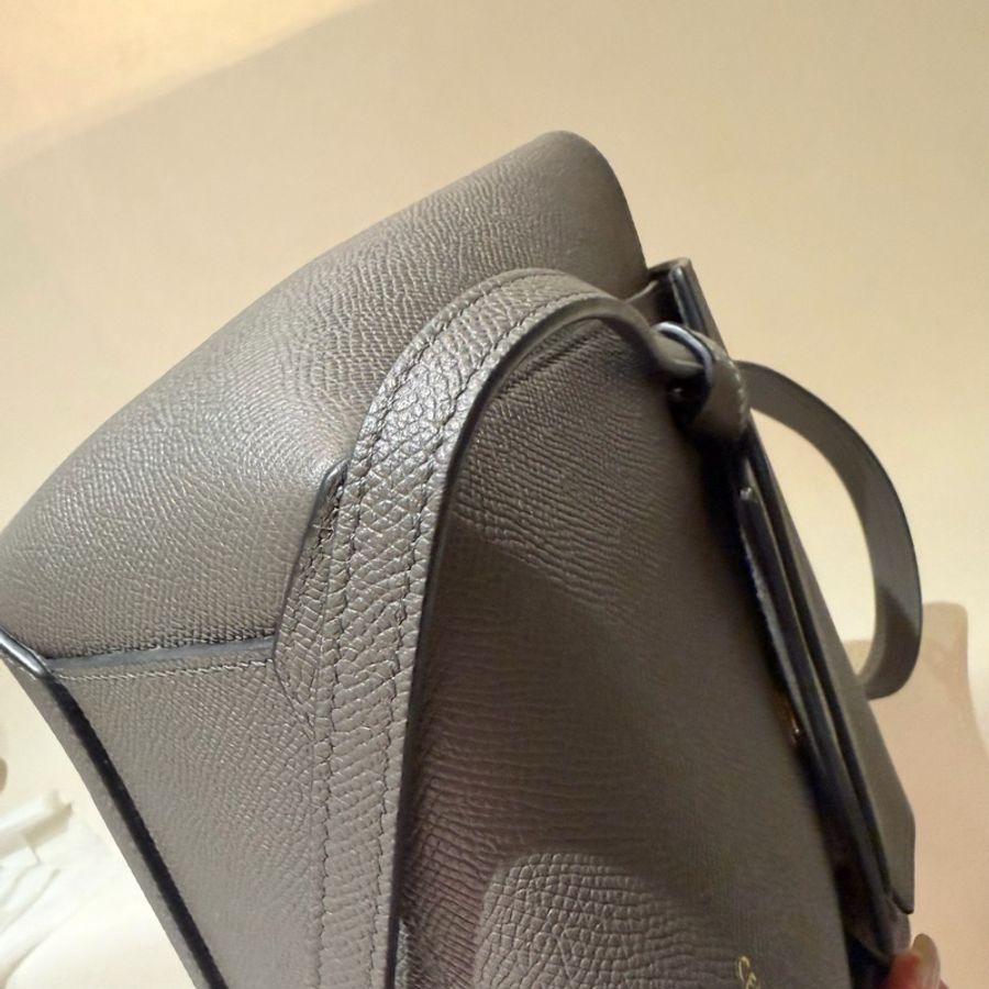 Celine 賽琳 鯰魚包nano 手提包斜挎包 大象灰-4