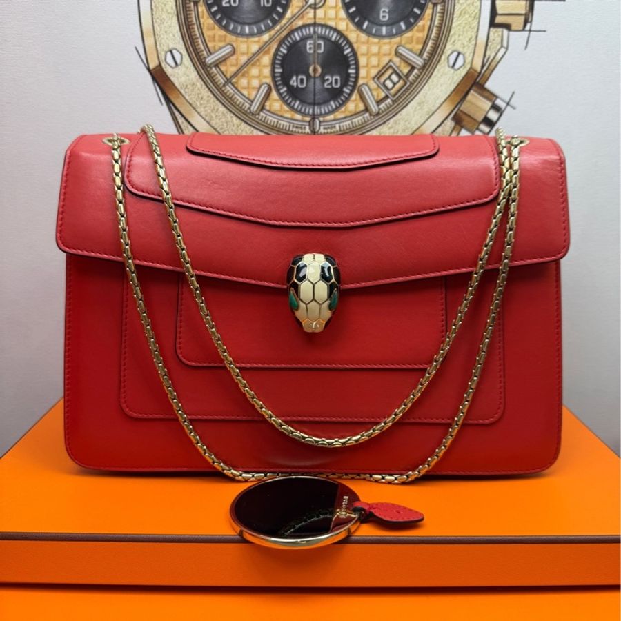 寶格麗/Bvlgari Serpenti Forever系列 ,可單肩可腋下,尺寸 27*18-0
