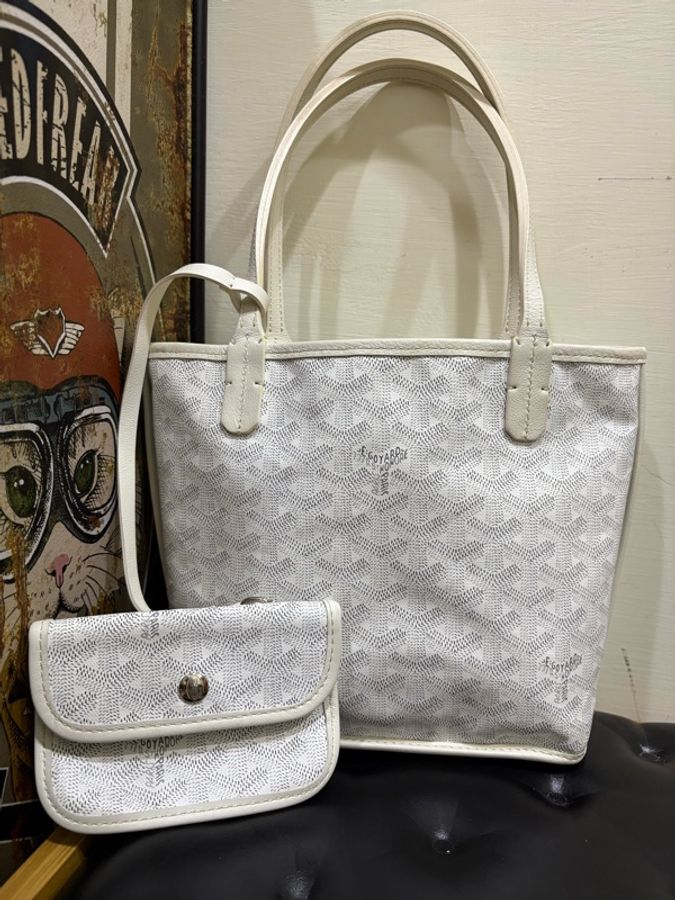 最美的的休閒包🤍 Goyard mini托特 附上訂製內膽-44
