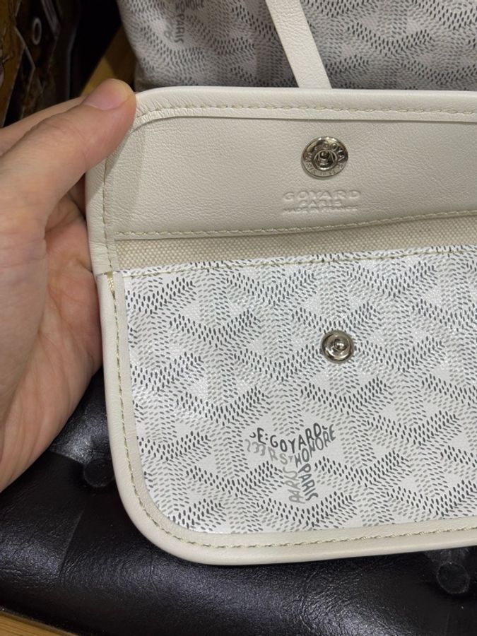 GOYARD mini tote迷你托特白色🤍最美的休閒包-6