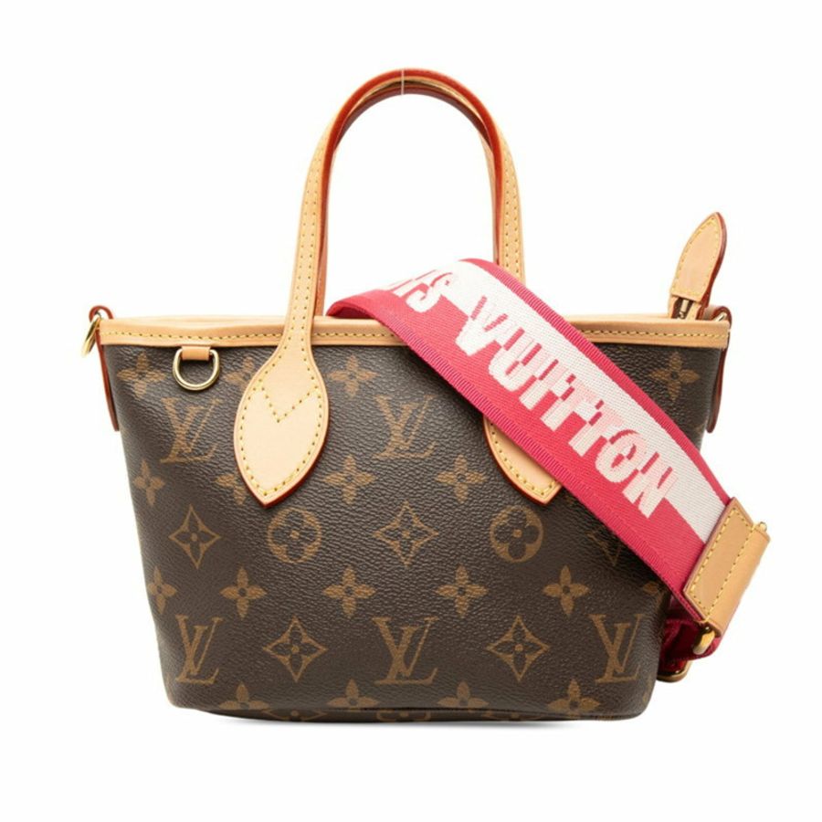 路易威登 Monogram Neverfull BB 單背包/手提包 2-Way M46786 玫瑰牡丹粉/棕色皮革 女士 LOUIS VUITTON-0
