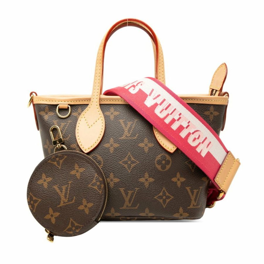 路易威登 Monogram Neverfull BB 單背包/手提包 2-Way M46786 玫瑰牡丹粉/棕色皮革 女士 LOUIS VUITTON-5