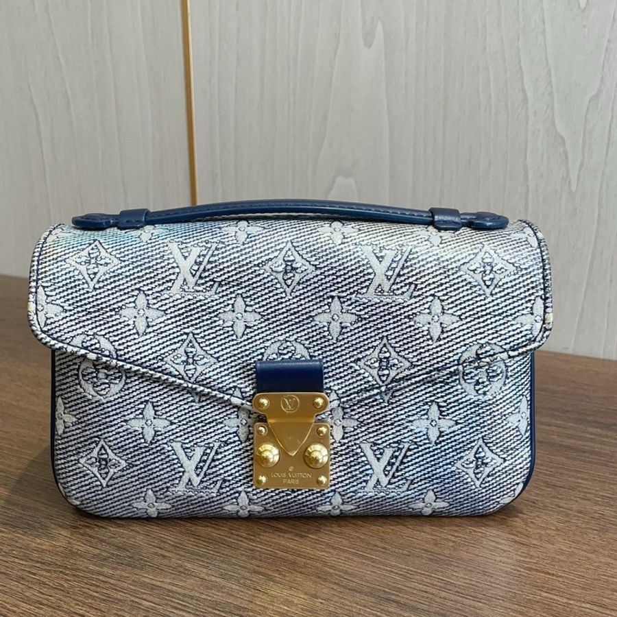 路易威登/Louis Vuitton 限量 Metis 炫彩牛仔老花橫版 法棍郵差包-1