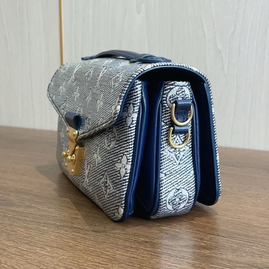 路易威登/Louis Vuitton 限量 Metis 炫彩牛仔老花橫版 法棍郵差包-3