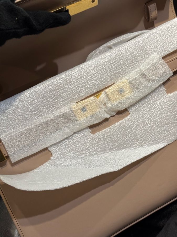 YSL 曼哈頓Manhattan 中號 乾燥玫瑰粉 全新微瑕-9