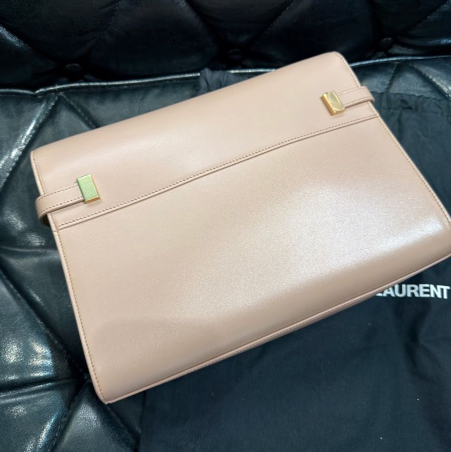 YSL 曼哈頓Manhattan 中號 乾燥玫瑰粉 全新微瑕-12