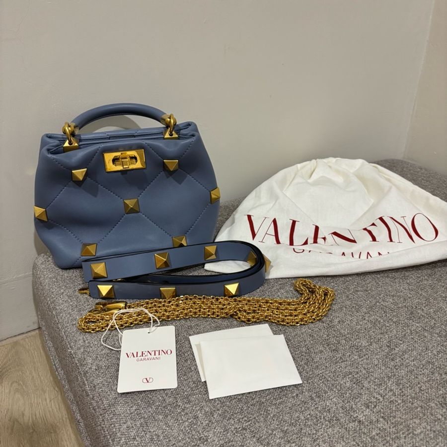 Valentino Roman Stud Small 卯釘 手提包-19
