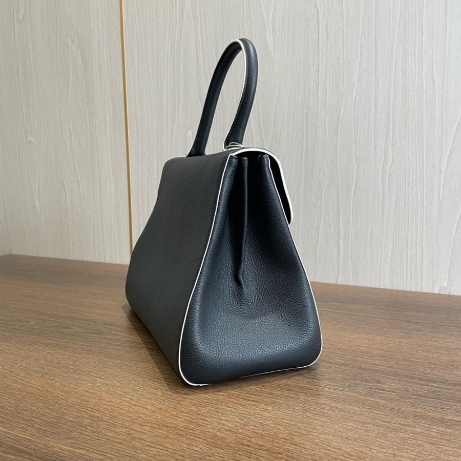 德爾沃/Delvaux 黑色金扣 Brilliant 中號 附肩帶 27.5*13.5*21.5-3