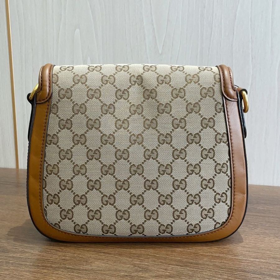 古驰/Gucci Lady Web 老花马鞍包 23*7.5*19-1