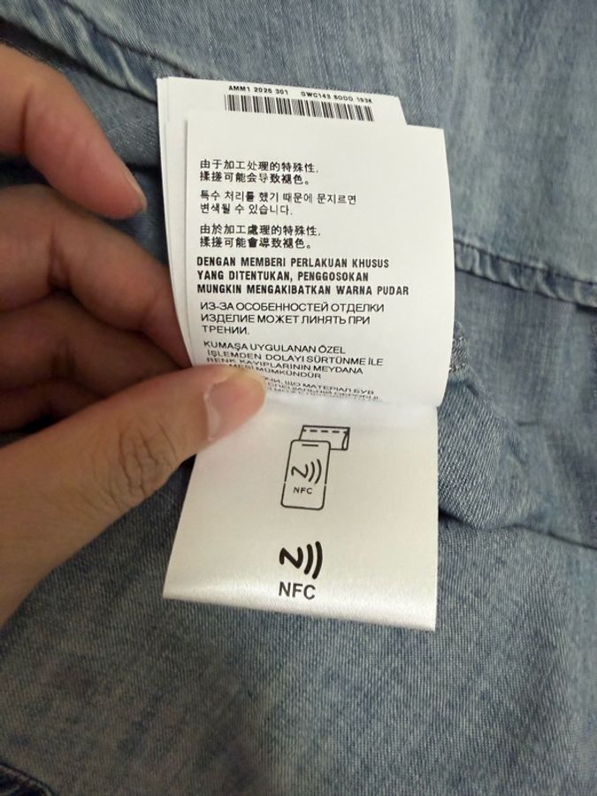 Miu Miu blue chambray shirt 42 襯衫-9