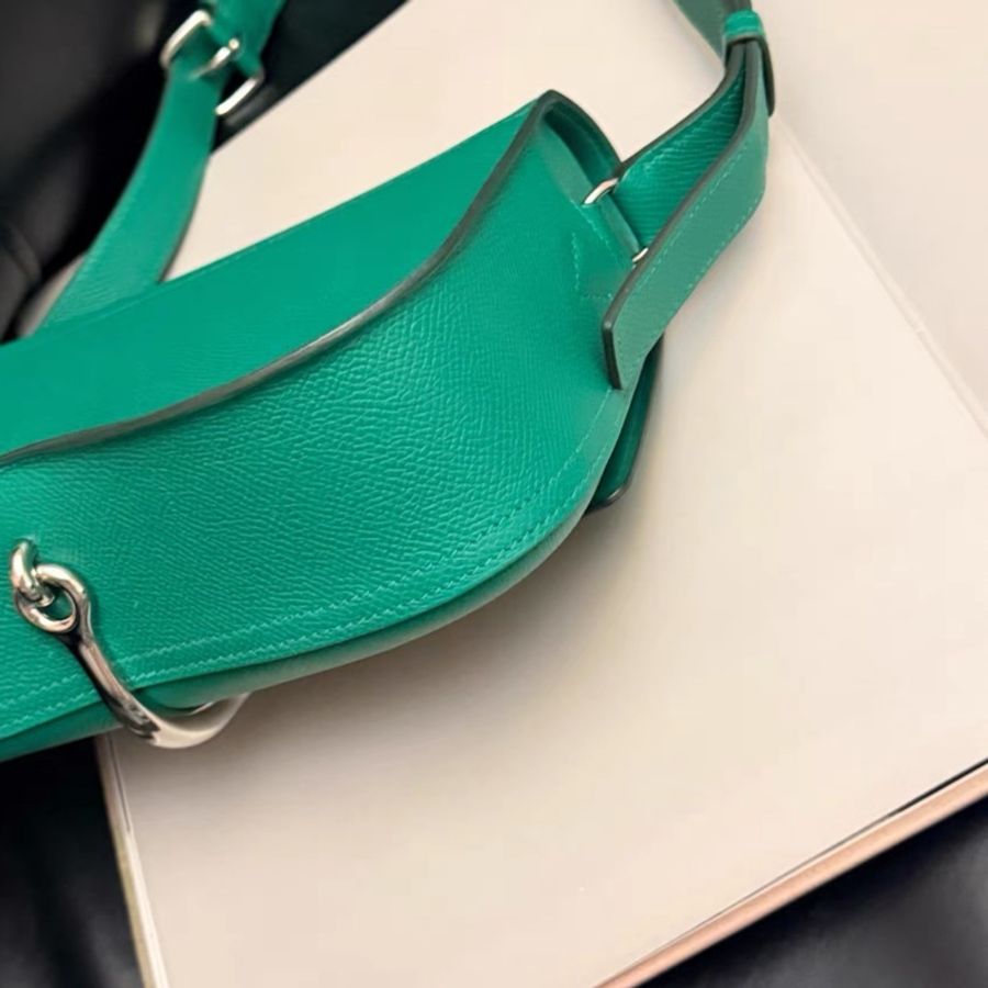 hermes della elan w刻 99新 epsom O6帝王綠-2
