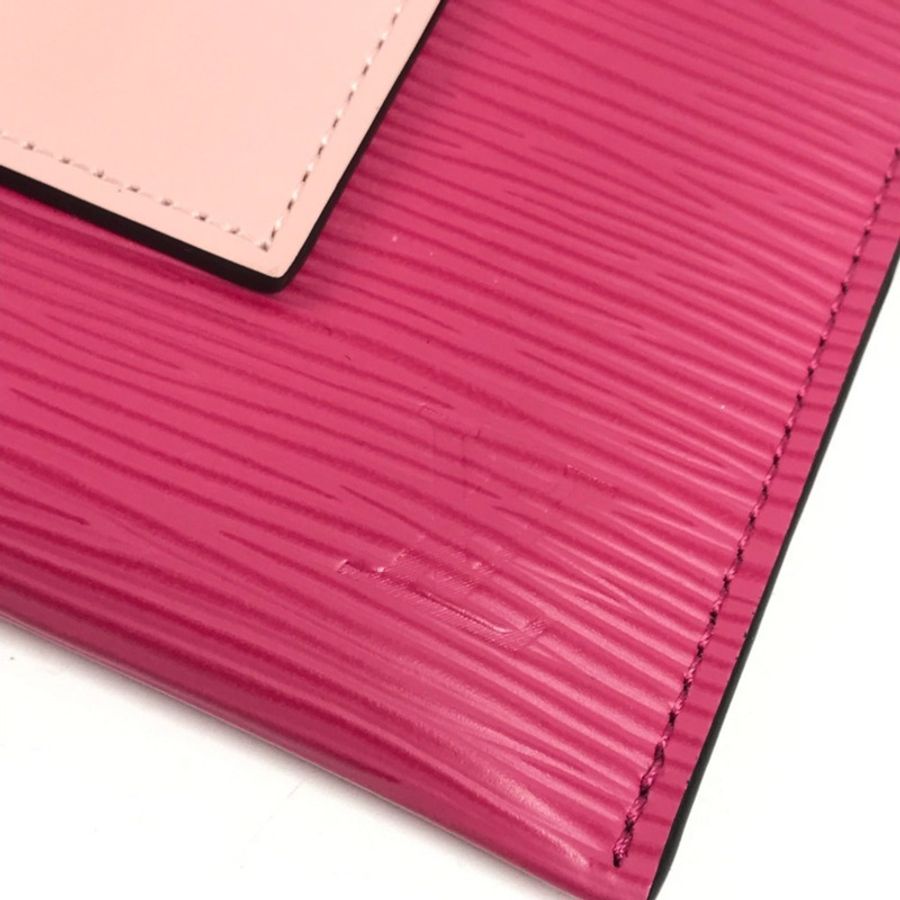 路易威登 M62253 Epi Pochette Plat 手袋,女士手提包,手拿包,手包,珍珠粉色-6