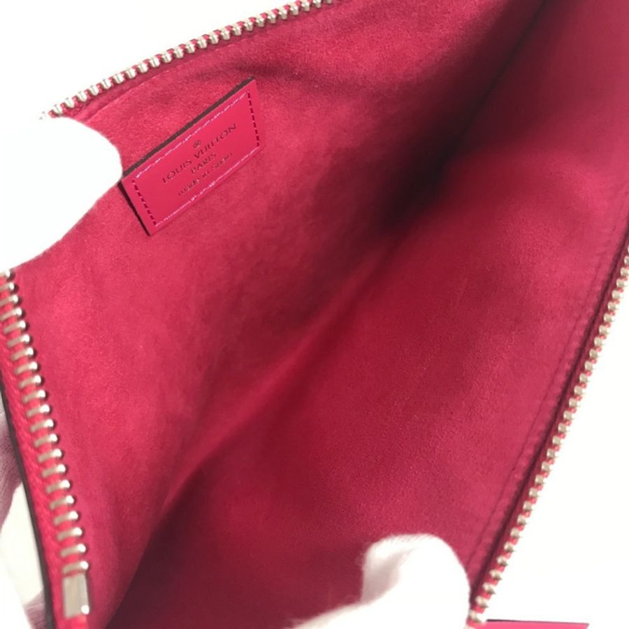 路易威登 M62253 Epi Pochette Plat 手袋,女士手提包,手拿包,手包,珍珠粉色-8