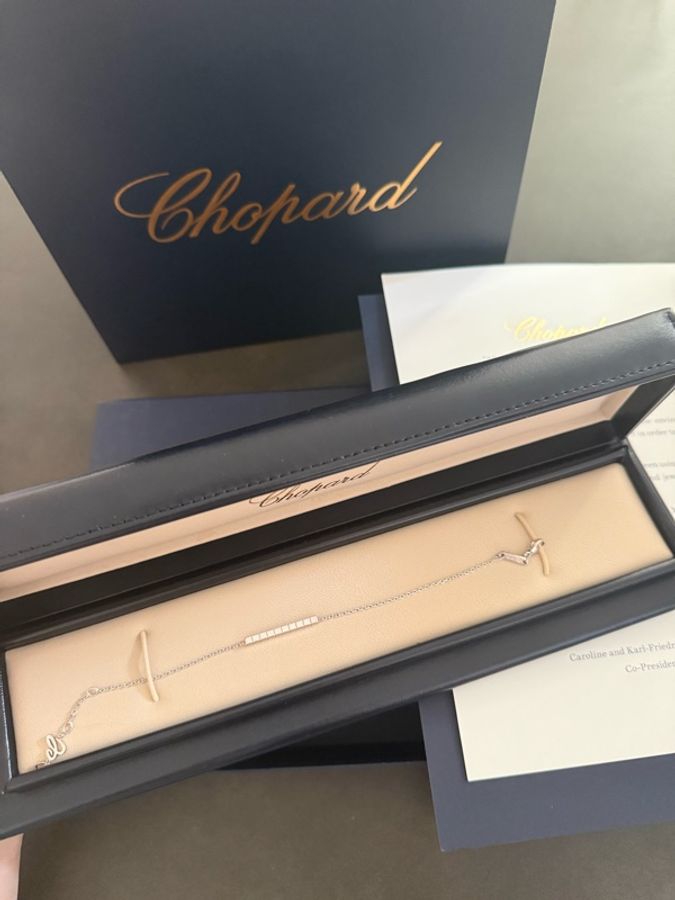 Chopard ICE CUBE BRACELET, ETHICAL WHITE GOLD-0