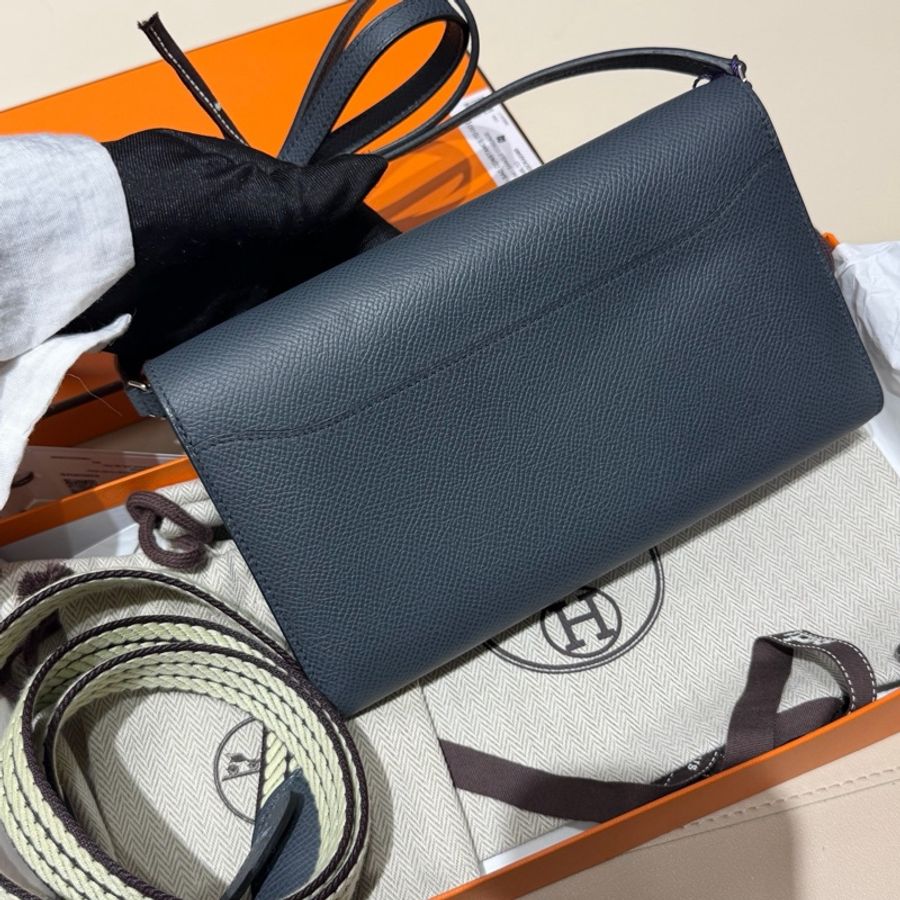 🌈Hermes🧡Constance to go🧡H0霧霾灰銀扣🌟99.5新閑置🌈Epsom皮🌟Stamp W🌟貼膜在🌟兩肩帶🌟有盒🧡constancetogo🌟constance🌟愛馬仕🌟-7