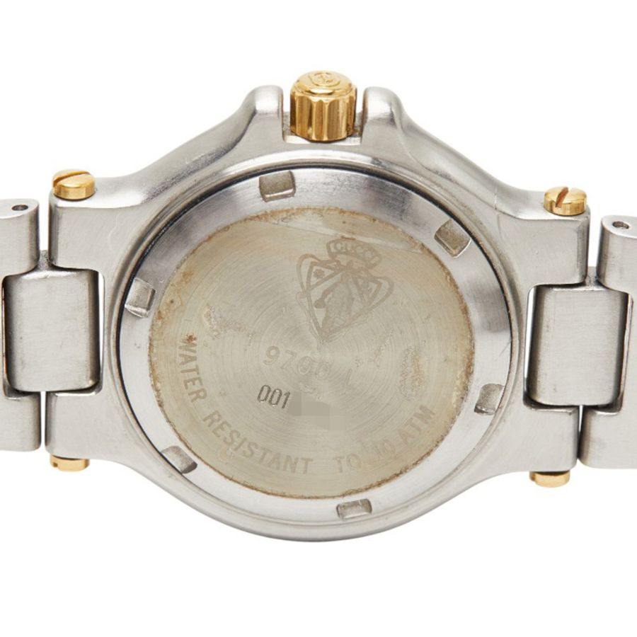 Gucci 復古腕錶 9700L 石英錶 米色錶盤 不鏽鋼鍍層 女士 GUCCI-3