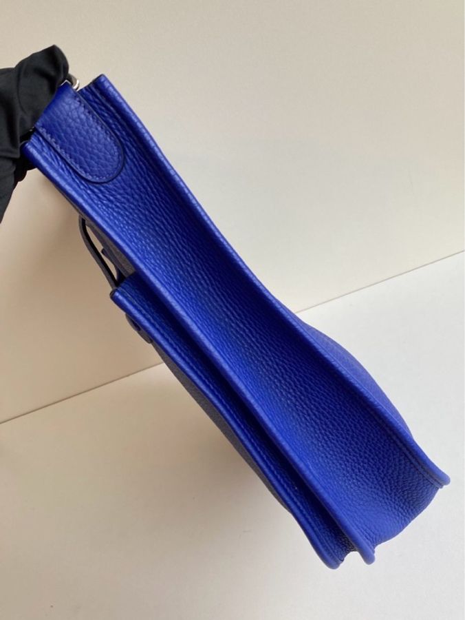🌈Hermes💙Evelyne 29💙電光藍銀扣🌟99新🌈Epsom皮🌟evelyne29🌟evelyne🌟愛馬仕🌟-3
