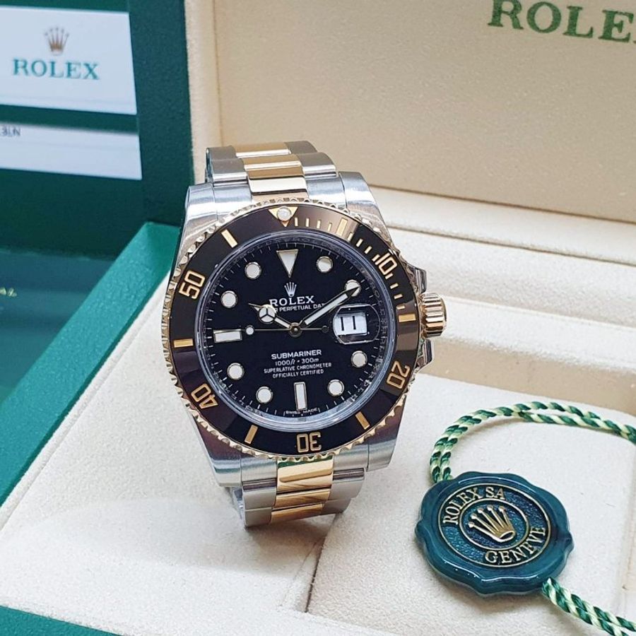 【大眾名錶】ROLEX勞力士116613LN Submariner潛航者 2019/10 半金黑水鬼 陶瓷圈 錶徑40mm 自動上鍊 大眾名錶G360-4