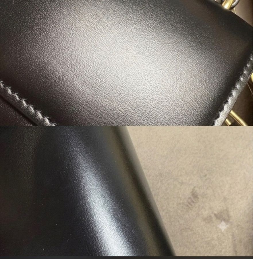 【專櫃正品】CELINE Teen Triomphe 凱旋門肩背包 黑色 金扣|附完整配件-6
